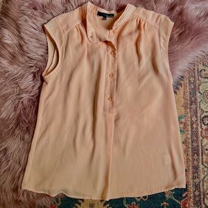 SOLD: Ro & De Peach Blouse XS
